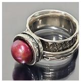 Sterling Silver & Pearl Ring