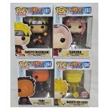 (4) Funko Pop 'Naruto Shippuden' Figures (MIB)