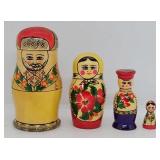 (4 Pc) 5' Russian Matryoska Babushka Nesting Doll