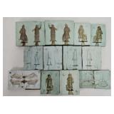 (7) c1980's Reb Toys Lead Figure Molds