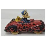 6 1/2' Sun Rubber Donald Duck Car