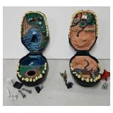 (2) '94 Trendmasters Godzilla Micro Battle Playset