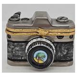 Lemoges Porcelain 'Camera' Hinged Box