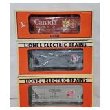 Train - (3) Lionel O-Gauge 2-Bay Hopper Cars (MIB)