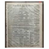 Complete 1861 Civil War Era Newspaper