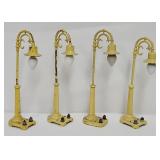 Train - (4) Lionel #58 Goose Neck Lamp Posts