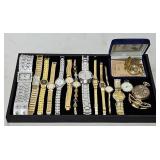 (16) Designer Wrist & Pocket Watches