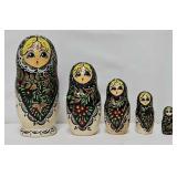 (5 Pc) 8' Russian Matryoska Babushka Nesting Doll