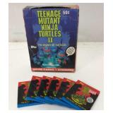 (6) 1991T TMNT II Wax Packs & Orig Box