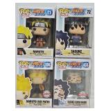 (4) Funko Pop 'Naruto Shippuden' Figures (MIB)