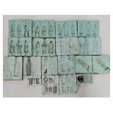 (10) c1980's Reb Toys 54mm Lead Figure Molds