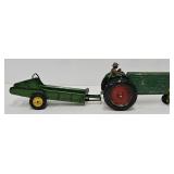 1950's Silk Toy Oliver 77 Tractor & Attachment