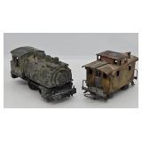 Train - Varney HO Docksider Loco & Brass Caboose