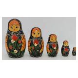 (5 Pc) Russian Matryoska Babushka Nesting Doll