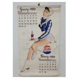 Complete 1950 Pepsi-Cola Pin-Up Calendar