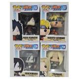 (4) Funko Pop 'Naruto Shippuden' Figures (MIB)