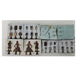 (4) c1980's Reb Toys Lead Figure Molds