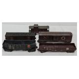 (4) Lionel O-Gauge Freight Cars & Caboose