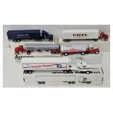 (5) Ertl 1:64 Die Cast Tractor Trailers (MIB)