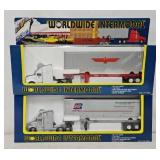 (2) K-Line O-Gauge Worldwide Intermodal Haulers