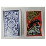 KEM 'Panther' & 'Arrow Blue' design playing cards