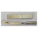Ornate BartMann "High Class Soligen Straight Razor
