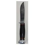 WWII RH Pal 34 Combat Knife w/Stacked Leather Grip