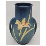 Roseville 130-6" Blue Zephyr Lily Art Pottery Vase