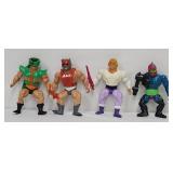 (4) 1982 He-Man Action Figures w/Weapons