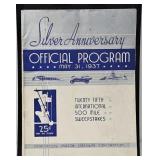 1937 Indianapolis 500 25th Anniv. Program