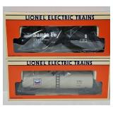 Train - (2) Lionel O-Gauge Uni-Body Tank Cars
