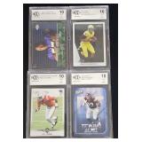 (4) BCCG Graded Mint 10 Football Cards