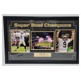 Drew Brees Autographed 8x10 Photo Triptych