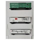 Train - (3)  Weaver Lehigh Valley Railroad Boxcars