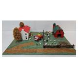 Train - Hand Crafted Train/Putz Farm Plot