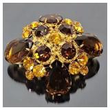 Vintage Rhinestone & Crystal Brooch