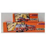 Train - (2) Corgi Lionel City Fire Apparatus (MIB)