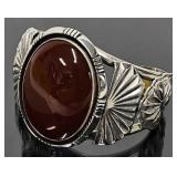 Native American Sterling Navajo Cuff Bracelet