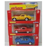 (3) Majorette 2400 Series Die Cast Toy Vehicles