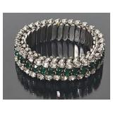 c1947 Occupied Japan  Rhinestone Bracelet