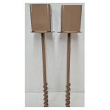 (2) Steel 4X4 Post Holders (New)