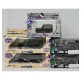 (5) Rew Ray & Solido Die Cast Toy Military Vehicle