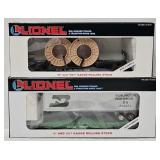 Train - (2) Lionel O-Gauge Freight Cars w/Loads