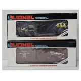 Train - (2)  Lionel O-Gauge Box Cars w/ETD Lights