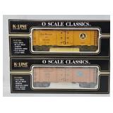Train - (2) K-Line O-Gauge Classic Reefers (MIB)