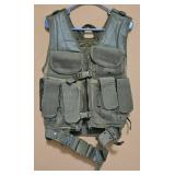 Gun - OD Green Nylon Tactical Vest (New)