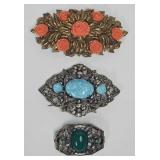 (3) Antique Brooches/Pins