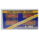 Train- K-Line O-Gauge Freight Car 4 Pack (MIB)