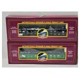 Train -(2) MTH O-Gauge Gondolas w/Junk Loads (MIB)