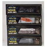 Train - (4) Weaver O-Gauge Freight Cars (MIB)